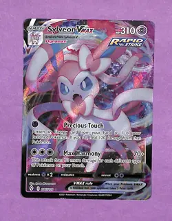 Sylveon VMAX 025/203 - Pokemon Sword & Shield Evolving Skies Rare Holo - NM - Image 1