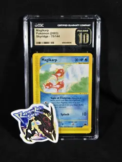 Pokemon Skyridge Magikarp 75/144 Non-holo CGC 10 Pristine POP 5 - Image 1
