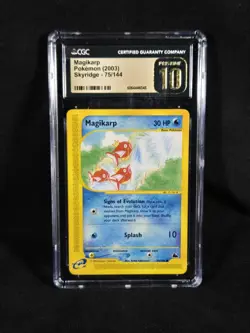 Pokemon Skyridge Magikarp 75/144 Non-holo CGC 10 Pristine POP 5 - Image 2
