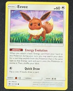 Eevee 101/149 Sun & Moon Base Set Pokemon TCG 101/149 - Image 1