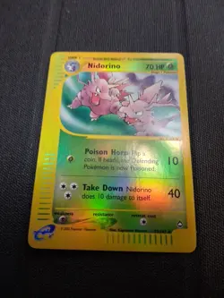 Pokemon 2002 Nidorino 55/147 Aquapolis LP Fast Ship - Image 2