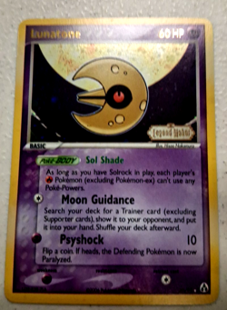 Pokemon Lunatone 20/92 Reverse Holo SWIRL EX Legend Maker LP Fast Ship - Image 1