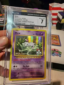 Mew Pokemon 2016 Evolutions 53/108 1st Place League Challenge CGC 7 - 055 - Image 3