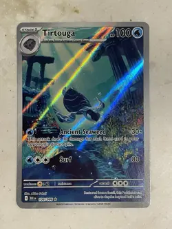 2025 Pokemon Tirtouga 106/086 Illustration Rare Holo NM Black Bolt - Image 1