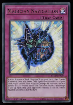 Yugioh Magician Navigation LEDD-ENA29 1st Edition Ultra Rare NM - Image 1