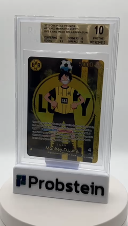 2025 ONE PIECE PROMOS BVB X ONE PIECE MATCH DAY 2025 #003 MONKEY D. LUFFY BGS 10 - Image 2