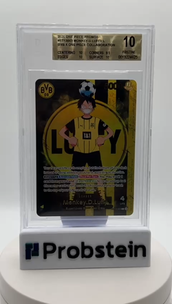 2025 ONE PIECE PROMOS BVB X ONE PIECE MATCH DAY 2025 #003 MONKEY D. LUFFY BGS 10 - Image 2
