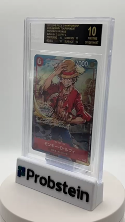 2022 One Piece Chmpsp Preliminary Top Prize Monkey D. Luffy BGS 10 BLACK LABEL - Image 2