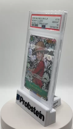2025 One Piece OP-13 Japanese Manga #118 Monkey D. Luffy PSA 10 GEM MINT - Image 2
