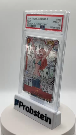 2024 One Piece Japanese PRB01 Manga Alternate Art #016 Nami PSA 10 GEM MINT - Image 2