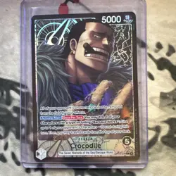 ONE PIECE THE AZURE SEA'S SEVEN CROCODILE ALT ART LEADER OP14-079 ALTERNATE ART - Image 1