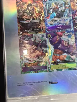 One Piece OP07 Uncut Sheet Treasure Cup 2024 TOP 2 PRIZE FRAMED! - Image 4