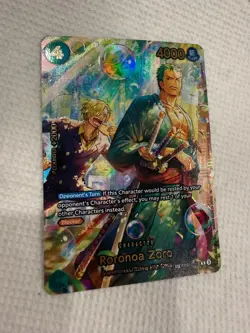 One Piece Roronoa Zoro PRB02-006 (SP) - The Azure Sea’s Seven OP-14 - Image 2