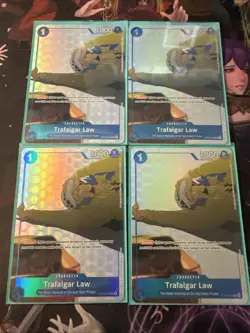 4x Trafalgar law gift collection one piece tcg st03-008 playset - Image 1