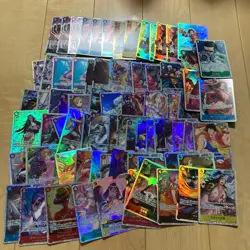 One Piece Card Game SR Super Rare Lot of 76 Japanese TCG Cards - Image 1