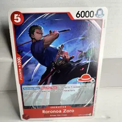 One Piece card, Roronoa Zoro OP11-016 UC, RED STRAW HAT LOGO 30, akanegumo - Image 1