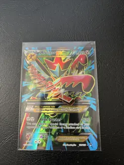 Pokemon TCG M Scizor EX Full Art Holo Card 120/122 Pack Fresh Breakpoint - Image 2