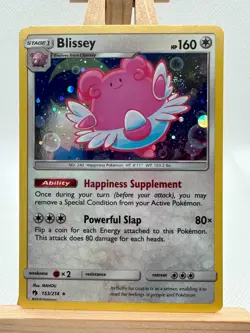 Pokemon Blissey 153/214 - Lost Thunder - Holo Rare Pokemon Card Nm - Image 1