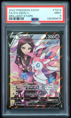 2022 Sylveon V #TG14 Brilliant Stars PSA 9 Pokemon Card - Image 1