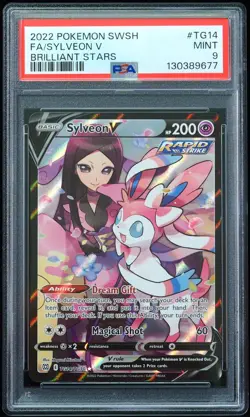 2022 Sylveon V #TG14 Brilliant Stars PSA 9 Pokemon Card - Image 4