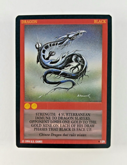 Black #159 - Wyvern CCG card (1994 US Games TCG) Limited, Rare Dragon - Image 1
