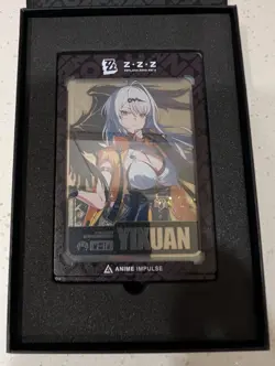 Silver Zenless Zone Zero Yixuan Metal Art Card ZZZ Anime Impulse Series 3 - Image 1