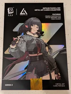 Silver Zenless Zone Zero Yixuan Metal Art Card ZZZ Anime Impulse Series 3 - Image 2