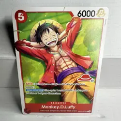 Monkey.D.Luffy ST21-014 SR, red straw hat logo 27, english, one piece card - Image 1
