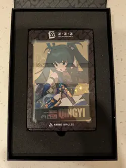 Silver Zenless Zone Zero Qingyi Metal Art Card ZZZ Anime Impulse Series 3 - Image 1