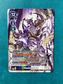 1x BT24-079 Hadesmon Alternate Art Time Stranger Digimon Card Game x1 - Image 1