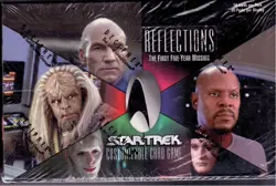 Star Trek CCG Reflections 1.0 Sealed Box of 30 packs 18 Cards Per Pack Rare. - Image 1
