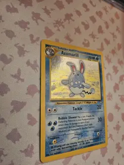 Pokemon Azumarill Holo Rare Neo Genesis 2000 2/111 TCG Card LP - Image 2