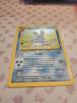 Pokemon Azumarill Holo Rare Neo Genesis 2000 2/111 TCG Card LP - Image 4