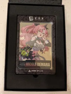 SILVER Zenless Zone Zero Nicole Demara Metal Art Card ZZZ Anime Impulse Series 1 - Image 1