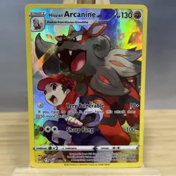 Hisuian Arcanine TG08/TG30 Lost Origin Full Art Ultra Rare Holo Pokemon Card NM - Image 1