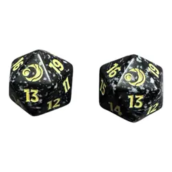 Lot Of 2 Magic The Gathering Lorwyn Eclipse Spin Down Life Counter D20 Dice - Image 1