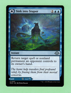 MTG DOUBLE SIDED - SINK INTO STUPOR / SOPORIFIC SPRINGS U 0241 MH3 2024 - Image 1