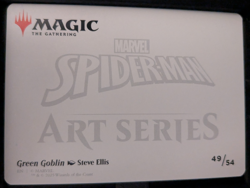 MTG-Marvel Spider-Man Art Series - (49/54) Green Goblin Gold Stamped Signature - Image 2