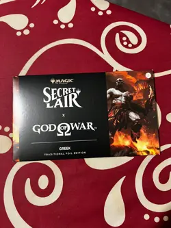 MTG Secret Lair x God of War: Greek FOIL Edition Playstation - IN HAND✅ - Image 1