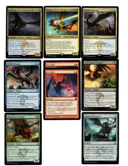 Five Color Dragon Deck - Custom MTG Magic the Gathering Many Rares Ready To Play - Image 2