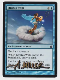 Gold Shadow Signed Stratus Walk Proof HP Artist Aaron Miller MTG Magic AP 25/50! - Image 1