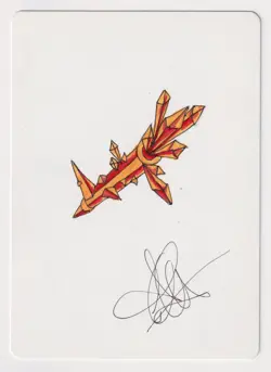 Signed Japanese Crystal Rod Proof Sketch LP 4th FBB Artist Amy Weber 1996 MTG AP - Image 1