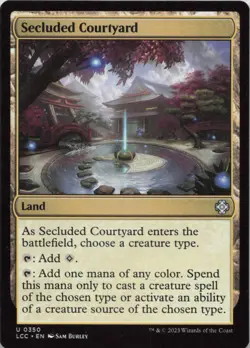 Secluded Courtyard U Commander: The Lost Caverns of Ixalan 350 NM MTG - Image 1