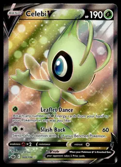 Pokemon TCG SWSH06: Chilling Reign #160/198 Celebi V (Full Art) NM - Image 1