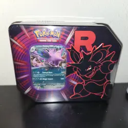 Pokemon TCG Factory Sealed Destined Rivals Team Rocket Tin - Nidoking EX - Image 2
