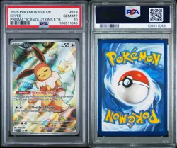 PSA 10 Eevee Prismatic Evolutions ETB 173 Black Star Promo (choose your Slab) - Image 3