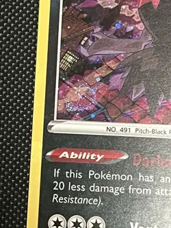 Darkrai (105/189) Darkness Ablaze - LP - w/swirl - 2020 - Cosmo - Pokemon TCG - Image 2
