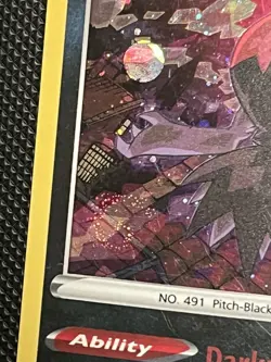 Darkrai (105/189) Darkness Ablaze - LP - w/swirl - 2020 - Cosmo - Pokemon TCG - Image 3