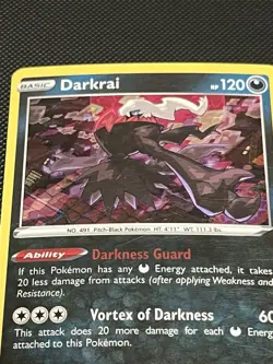 Darkrai (105/189) Darkness Ablaze - LP - w/swirl - 2020 - Cosmo - Pokemon TCG - Image 4