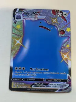 Pokemon TCG Ditto VMAX Full Art Ultra Rare SV119/SV122 Shining Fates - Image 1